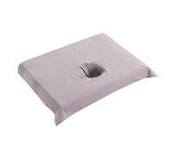 XLWLLNJ Drap Housse Massage Table Coton Drap Protection Lit Esthétique Drap Têtière Trou Visage Drap Serviette Salon Confortable Adapté, Violet Gris