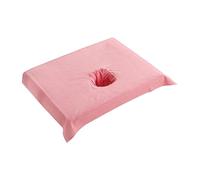 XLWLLNJ Drap Housse Massage Table Coton Drap Protection Lit Esthétique Drap Têtière Trou Visage Drap Serviette Salon Confortable Adapté, Rose