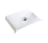 XLWLLNJ Drap Housse Massage Table Coton Drap Protection Lit Esthétique Drap Têtière Trou Visage Drap Serviette Salon Confortable Adapté, Blanc