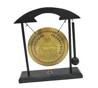 XLWLLNJ Ensemble de Gongs en Laiton Asiatiques avec Support - Carillon éolien Traditionnel Décoratif, Style c