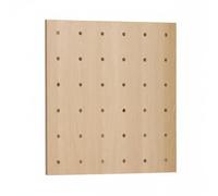 XLWLLNJ Étagère Murale Étagère Support Tableau -Objet en Bois Massif avec Système à Chevilles Modulable Convient pour Atelier Bureau Cadeaux Décoration Intérieure, Bois Naturel 60-60cm