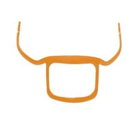 XLWLLNJ Gabarit de Barbe Outil de Traçage pour Barbe Pochoir de Stylisme Gabarit de Finissage Léger Facile à Transporter Adapté à Usage Quotidien Salon Cadeau, Orange