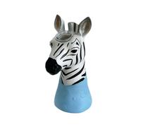 XLWLLNJ Giraffe Vase Ornement Animal Vase de Table Décoratif Vase Visage Art Créatif Vase Résine Élégant Inspiration Scandinave Adapté pour Étagère Salon mais, Zèbre