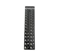 XLWLLNJ Jauge de Filetage d'Identification Mesure de Pas Gabarit de Filetage Testeur de Taraudage Construction Robuste avec Inserts Métalliques Adaptée à l'Atelier Rangement de Vis Bricolage, Noir