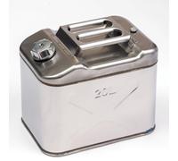 XLWLLNJ Jerrycan Essence Récipient Carburant Bidon Réservoir Construction Acier Inoxydable Robuste avec Renfort X et Indication 20l Poignée pour Versement, 20L