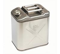 XLWLLNJ Jerrycan Essence Récipient Carburant Bidon Réservoir Construction Acier Inoxydable Robuste avec Renfort X et Indication 20l Poignée pour Versement, 30L