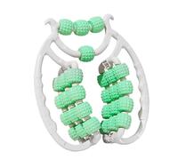 XLWLLNJ Leg Massage Roller avec Poignée Ergonomique Circulaire 28 Roues pour Massages des Jambes Anneau Multifonction Portable PP Utilisation Intérieure Adapt, Vert