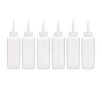 XLWLLNJ Lot de 6 Flacons de Teinture Professionnels pour Salle de Bain avec Distributeur, Flacons de Shampoing pour La Maison et Le Salon de Coiffure, Moyen