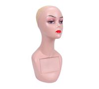 XLWLLNJ Mannequin Tête Femme Support Présentoir Calvitie Perte Cheveux Multifonction Polypropylène Léger Adapté Salon Coiffure Maison Magasin Exposant, couleur de peau