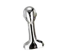 XLWLLNJ Mannequin Tête Support Socle Chapeau Présentoir Polypropylène Moderne Adapté pour Boutique Chapeaux Maison Styliste Salon de Coiffure Cadeau Décoratio, Argent et Droit