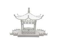 XLWLLNJ Maqute Chinois Hexagonal Détaillé Miniature à Assembler Décoratif Modèle D'architecture pr Maqutistes, Scènes Miniatures
