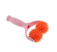 XLWLLNJ Massager Acupressure Balle Point Trigger Massage Rouleau PVC Dispositif Anti-douleur Souplesse Musculaire Fatigue Adapté à Main Jambe Épaule Pied Util, Orange rose