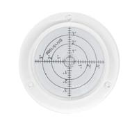 XLWLLNJ Niveau à Horizontal Accessoire de Mise à Niveau Circulaire Outil Spirituelle en PP pour Construction Aménagement CNC Adapté à, Blanc