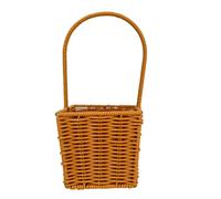 XLWLLNJ Panier de Rangement Tressé Corbeille Panier à Fleurs Corbeille à Anse Tressage Traditionnel en Rotin Plastique Léger et Transportable Adapté aux, 18-Plastic Square