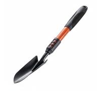 XLWLLNJ Pelle Digging Outil Professionnel Transplantoir Compact Râteau Ergonomique Manche Antidérapant en Acier Carbone Adaptée pour Travaux de Jardinage Balcon Plage, Longue+Épaisse+Étroite