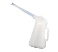 XLWLLNJ Pichet à Huile avec Poignée Ergonomique Récipient Gradué Doté d'un Bec Verseur Souple Couvercle Vissé Pratique et Large Ouverture Fabriqué, 3 L