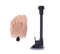 XLWLLNJ Pied d'Entraînement Ongles Modèle Pédicure Pied Factice Silicone Orteils Définis Support Stable Repositionnable Réutilisable pour Apprentissage en, 1 Pied Gauche