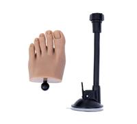 XLWLLNJ Pied d'Entraînement Ongles Modèle Pédicure Pied Factice Silicone Orteils Définis Support Stable Repositionnable Réutilisable pour Apprentissage en, 2 Pied Gauche