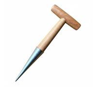 XLWLLNJ Planteur de Jardin Manche Bois Embout Métal Poignée Ergonomique Facile Manipulation Convenable pour Plantes Potagères