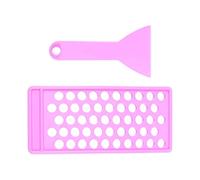 XLWLLNJ Plateau de Remplissage à Lèvres Moule Spatule Kit Accessoire Beauté PP Matériau Léger Facile à Nettoyer Pratique Convient à La Fabrication de Ba, Violet
