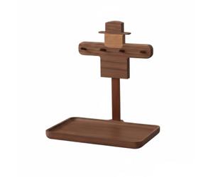 XLWLLNJ Porte-clés avec Plateau Organisateur Porte-clés Support Présentoir Compact pour Table d'Entrée Bras avec Boucles pour Trousseaux Plateau Stable