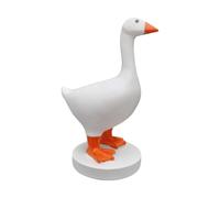 XLWLLNJ Porte-clés Oie Figurine Décorative Rangement de Bureau Statue de Canard Mignonne Porte-outils En Résine Stable Adapté pour L'Espace de Travail et Comm, Orange