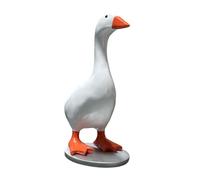 XLWLLNJ Porte-clés Oie Statue pour Clés Figurine de Canard Rangement D'Entrée et Décoration de Table En Résine Solide et pour Une Utilisation Longue, avec Socle