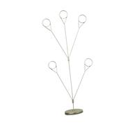 XLWLLNJ Présentoir Photo Généalogique En 5 Pièces, Support pour Photos de Famille, Pinces de Décoration de Table pour Mariages, or