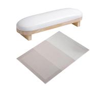 XLWLLNJ Repose-ongles, Support pour Les Mains Lors de La Manucure, Repose-bras de Bureau Pratique pour Femmes, Support de Manucure pour Débutantes En Anglais, BLANC