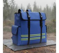 XLWLLNJ Sac Dincendie Étanche Sac à Tuyau Sac à Dos Résistant Capacité Importante Organisation Optimisée Tissu Oxford pour Transport de Matériel Adapté aux Travaux de Sauvetage, Array, Bleu
