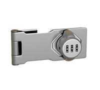 XLWLLNJ Serrure à Combinaison Mécanique, Verrou de Porte à Boucle Coulissante Sans Clé pour Porte de Grange, Boîte Aux Lettres de Jardin, Bureau, Garage, Trois Trous Noir