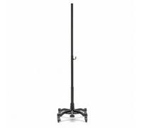 XLWLLNJ Socle d'Exposition Télescopique Support Piédestal Colonne Base Circulaire Lestée Tube Réglable Acier Inoxydable Stabilité Renforcée Hauteur 68 à 120 , Noir , style to 2
