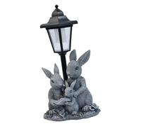 XLWLLNJ Statue avec Lumières Solaires, Décoration de Jardin