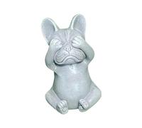 XLWLLNJ Statue de Français Décorative, Sculpture de Chien pour Parterres de Fleurs Extérieurs et Décoration Intérieure, Ne Pas Regarder Bulldog