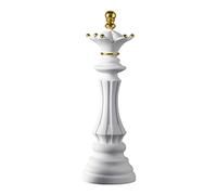 XLWLLNJ Statue D'échecs, Sculpture, Ornement, Figurine de Collection, Objet de Décoration Artisanale pour Bureau Ou Meuble de Rangement, Reine Blanche