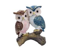 XLWLLNJ Statue Hibou Décoration Table Résine Animale Réaliste Figurine Sculptée Créative Convient Salon Bureau Chambre Décoration Intérieure Cadeau Maison, Style C