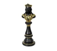 XLWLLNJ Statue Pièce d'Échecs Sculpture Figurine Buste Reine Statuette Décor Intérieur Résine Finition Soignée Socle Sécurisé Détails Relevés Adaptée aux, Blanc, Européen