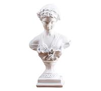 XLWLLNJ Statuette Classique en Résine, Buste, Sculpture, Figurine pour Dessinateur, Décoration Intérieure et Collection, Blanc