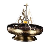 XLWLLNJ Support de Brûleur à Serpentin, Structure Métallique, Style Alliage Décoratif, Brûleur Fixe, Convient pour Une Utilisation Intérieure Ou Extérieure (c, Marron