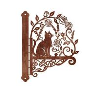 XLWLLNJ Support Support en Fer Motif Chat Ajré Patère Murale Décpe Ornementale Multifonction pr, Style B