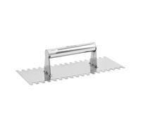 XLWLLNJ Taloche de Finition En Acier Inoxydable Taloche à Enduit Dentée Outil Manuel pour Jointoiement Spatule de Carrelage Prise En Main Agréable Adaptée Aux, 28CM