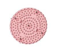 XLWLLNJ Tapis de Massage Des Pieds En Silicone Flexible Coussin de Massage Acupression Léger Pliable Tapis de Relaxation Pieds Portable Convient Salon Chambre, Rose
