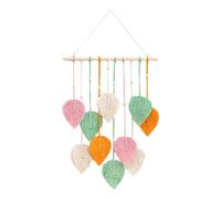 XLWLLNJ Tenture Murale en Macramé Artisanale, Décoration Bohème pour La Maison, Orange