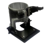 XLWLLNJ Trimmer Base Alliage pour Affleureuse Plaque de Recouvrement Résistante Couvre-base pour Machine à Découper Accessoire de Précision Adapté à L, Modèle incliné