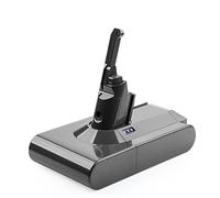 XLX Batterie de Remplacement 6.0Ah pour Dyson V8 - Compatible avec Aspirateurs Balai V8 Animal/Absolute/Motorhead/Fluffy/SV10(215681, 6 Cellules)