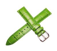 XLXKGPGKMK Bracelet classique en cuir ciré à l'huile for hommes et femmes, dégagement rapide, 12mm, 13mm, 14mm, 15mm, 16mm, 17mm, 18mm, 19mm, 20mm, 21mm, 22mm(Green,14mm)