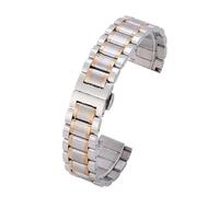 XLXKGPGKMK Bracelet en Acier Inoxydable Universel de Rechange for Montre connectée, Compatible avec la Plupart des Montres Traditionnelles for Femmes(Silver and Rose Gold,22mm)