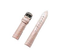 XLXKGPGKMK Bracelet en cuir for hommes et femmes, boucle acier inoxydable à dégagement rapide, bracelet de remplacement souple(Pink,14mm)