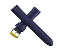 XLXKGPGKMK Bracelet en cuir for un démontage et remplacement rapides, vintage for hommes femmes, épais doux(Dark Blue (Gold),12mm)