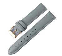 XLXKGPGKMK Bracelet en cuir for un démontage et remplacement rapides, vintage for hommes femmes, épais doux(Grey (Rose Gold),16mm)